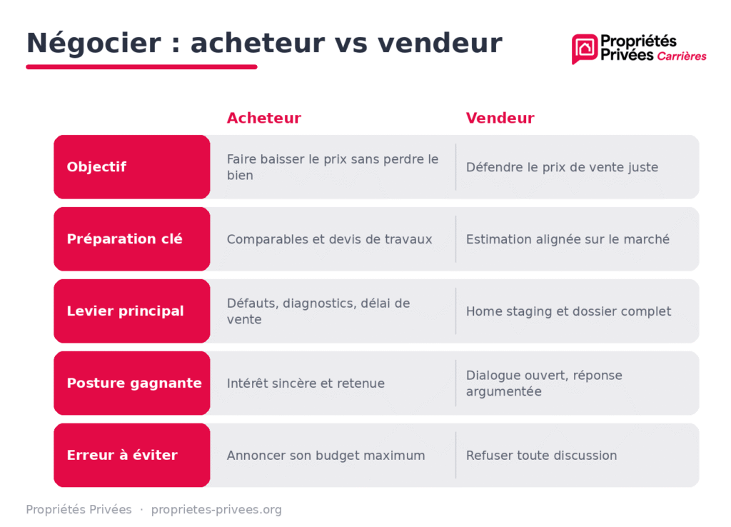 Comment négocier un bien immobilier en tant qu'acheteur ou vendeur